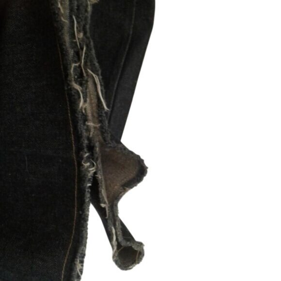 Avenue Blues Plus Size 26 Womens Jeans Blue Denim Relaxed Fit Cotton Raw Hem - Picture 4 of 8